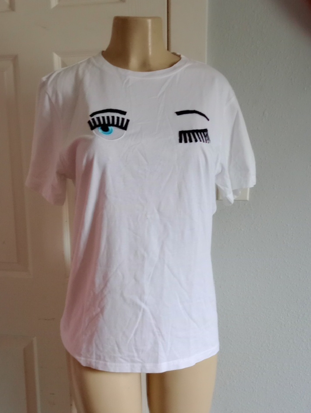 Chiara Ferragni White Crop Top